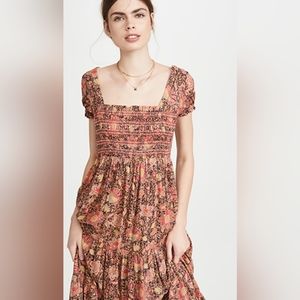 Free People Getaway Puff Sleeve Dress Size M